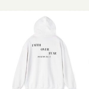 Caes  mens medium   Christian hoodie psalms 56 : 3